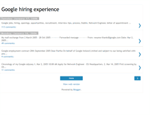 Tablet Screenshot of google-hiring-experience.blogspot.com