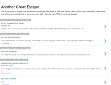 Tablet Screenshot of anothergreatescape.blogspot.com