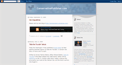 Desktop Screenshot of conservativepublisher.blogspot.com