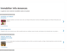 Tablet Screenshot of immobilier-info-annonces.blogspot.com