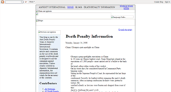 Desktop Screenshot of deathpenaltyinformation.blogspot.com
