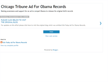 Tablet Screenshot of chicagotribuneadforobamarecords.blogspot.com