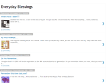 Tablet Screenshot of blessingseveryday.blogspot.com