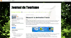 Desktop Screenshot of journaldutourisme.blogspot.com