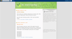 Desktop Screenshot of mrsgreensclassblog.blogspot.com