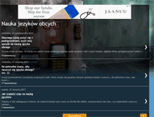 Tablet Screenshot of naukajezykow.blogspot.com