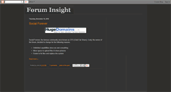 Desktop Screenshot of foruminsight.blogspot.com