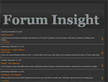 Tablet Screenshot of foruminsight.blogspot.com