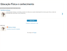 Tablet Screenshot of educacaofisicaeconhecimento.blogspot.com