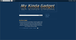 Desktop Screenshot of mykindagadget.blogspot.com