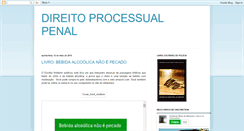 Desktop Screenshot of direitoprocessualpenal13.blogspot.com