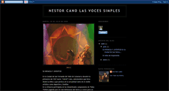 Desktop Screenshot of nestor-cano-las-voces-simples.blogspot.com