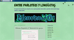 Desktop Screenshot of entreparloteosylinguistas.blogspot.com