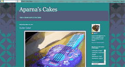 Desktop Screenshot of aparnascakes.blogspot.com