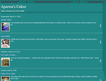 Tablet Screenshot of aparnascakes.blogspot.com