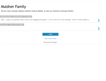 Tablet Screenshot of muldnerfamily.blogspot.com