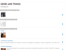 Tablet Screenshot of genesandthings.blogspot.com