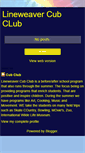 Mobile Screenshot of lineweavercubclub.blogspot.com