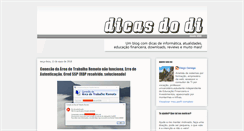 Desktop Screenshot of dicasdodi.blogspot.com