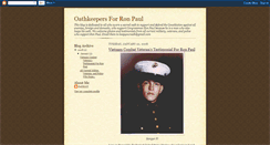 Desktop Screenshot of oathkeepersforronpaul.blogspot.com