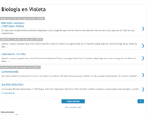 Tablet Screenshot of biologiaenvioleta.blogspot.com