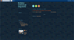 Desktop Screenshot of mrbakersciencegolonghorns.blogspot.com