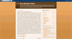 Desktop Screenshot of non-resident-alien.blogspot.com