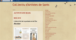 Desktop Screenshot of colectiudartistesdesants.blogspot.com