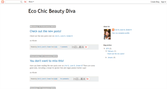 Desktop Screenshot of ecochicbeautydiva.blogspot.com