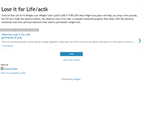 Tablet Screenshot of loseitforlifeactk.blogspot.com