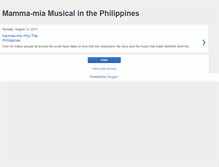 Tablet Screenshot of mammamiamusicalinthephilippines.blogspot.com