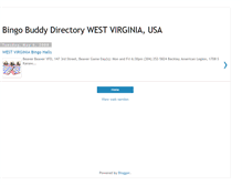 Tablet Screenshot of bingodirectorywestvirginia.blogspot.com