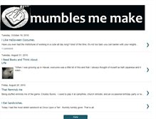 Tablet Screenshot of mumblesmemake.blogspot.com