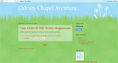Desktop Screenshot of calvarychapelaventura.blogspot.com