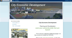 Desktop Screenshot of cityeconomicdevelopment.blogspot.com
