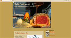 Desktop Screenshot of elchefartesano.blogspot.com