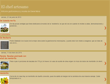 Tablet Screenshot of elchefartesano.blogspot.com