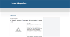 Desktop Screenshot of laurafidalgofan.blogspot.com