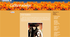 Desktop Screenshot of culturealways.blogspot.com