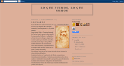 Desktop Screenshot of loquefuimosloquesomos.blogspot.com