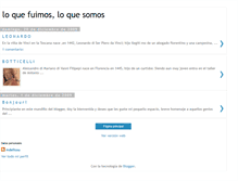 Tablet Screenshot of loquefuimosloquesomos.blogspot.com