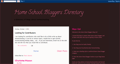 Desktop Screenshot of home-schoolbloggers.blogspot.com