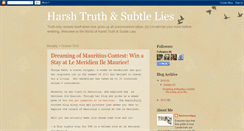 Desktop Screenshot of harshtruthandsubtlelies.blogspot.com