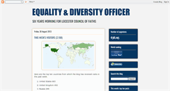 Desktop Screenshot of equalitydiversityofficer.blogspot.com