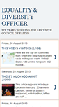 Mobile Screenshot of equalitydiversityofficer.blogspot.com