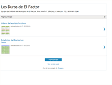 Tablet Screenshot of losdurosdelfactor.blogspot.com