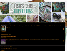 Tablet Screenshot of lisasclayhappenings.blogspot.com