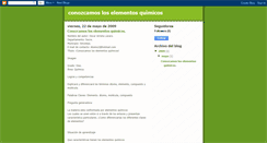 Desktop Screenshot of conozcamosloselementosquimicos.blogspot.com