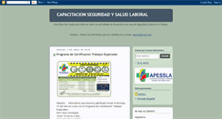 Desktop Screenshot of capacitacionseguridadysaludlaboral.blogspot.com