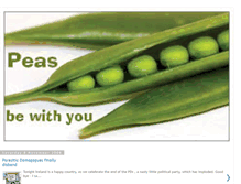 Tablet Screenshot of peas-be-with-you.blogspot.com